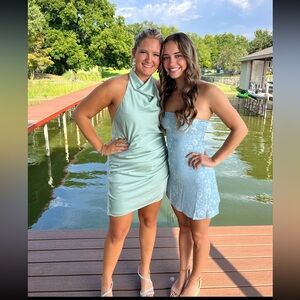 Gianni Bini Open back halter dress